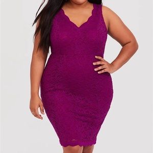 Torrid Berry Purple Lace Bodycon